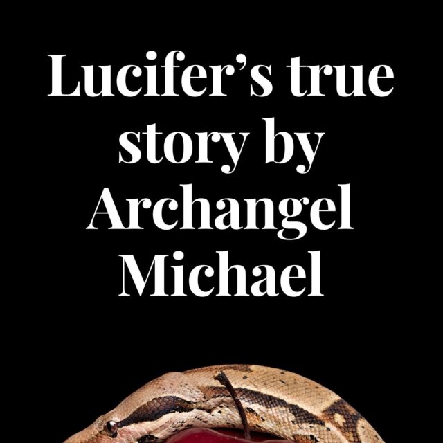 Lucifer's fall ebook cover - Snake and apple cover
